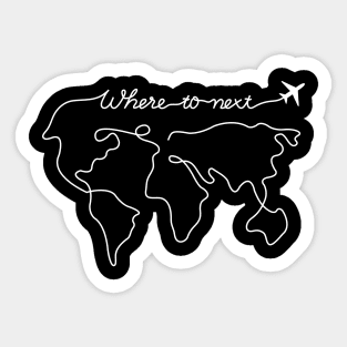 Where To Next Sticker